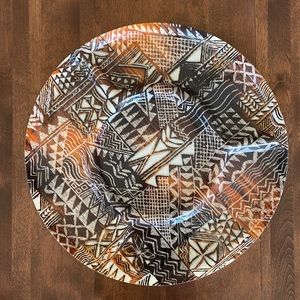 Vintage Traymold Fiberglass Tiki Serving Tray